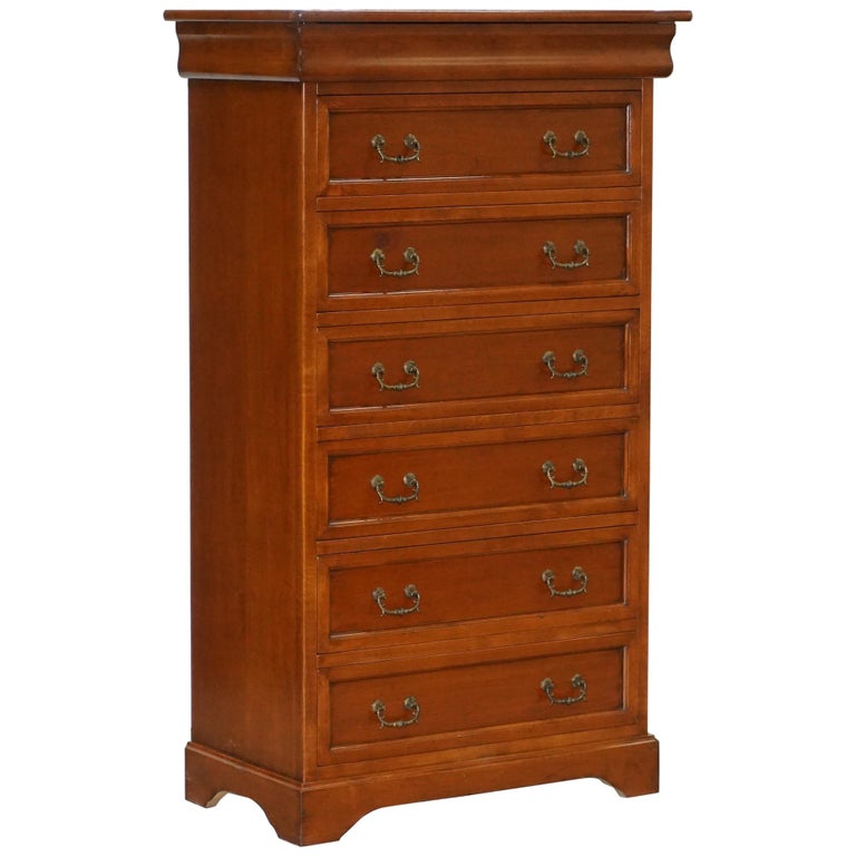 Tallboy Chest Or Bank Of Drawer Made In Italy By Consorzio Mobili