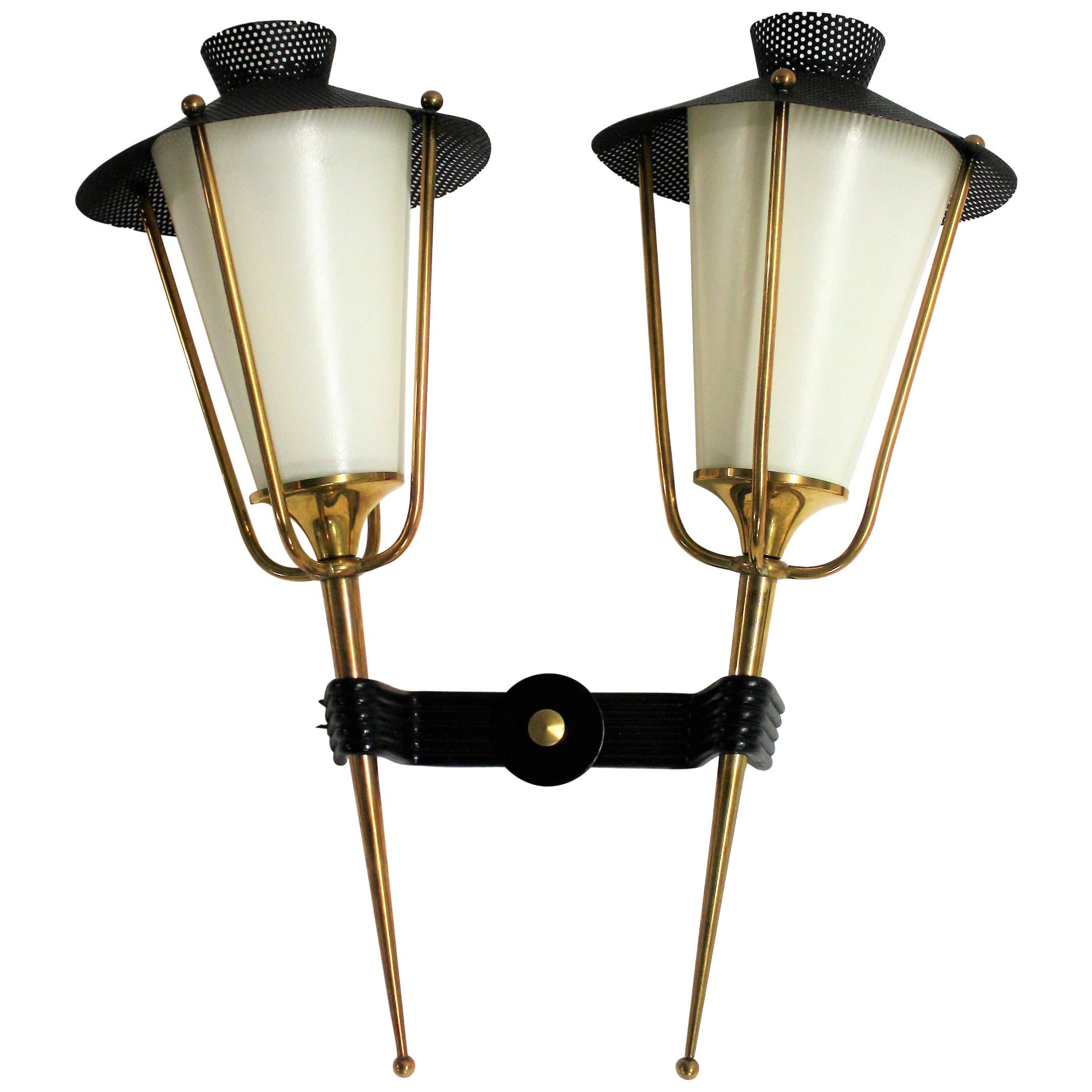 Vintage Wall Sconce by Maison Arlus, 1950s