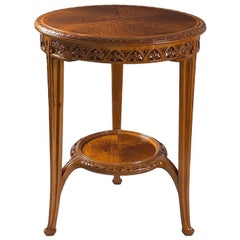 Art Nouveau Pedestal Table by Louis Majorelle