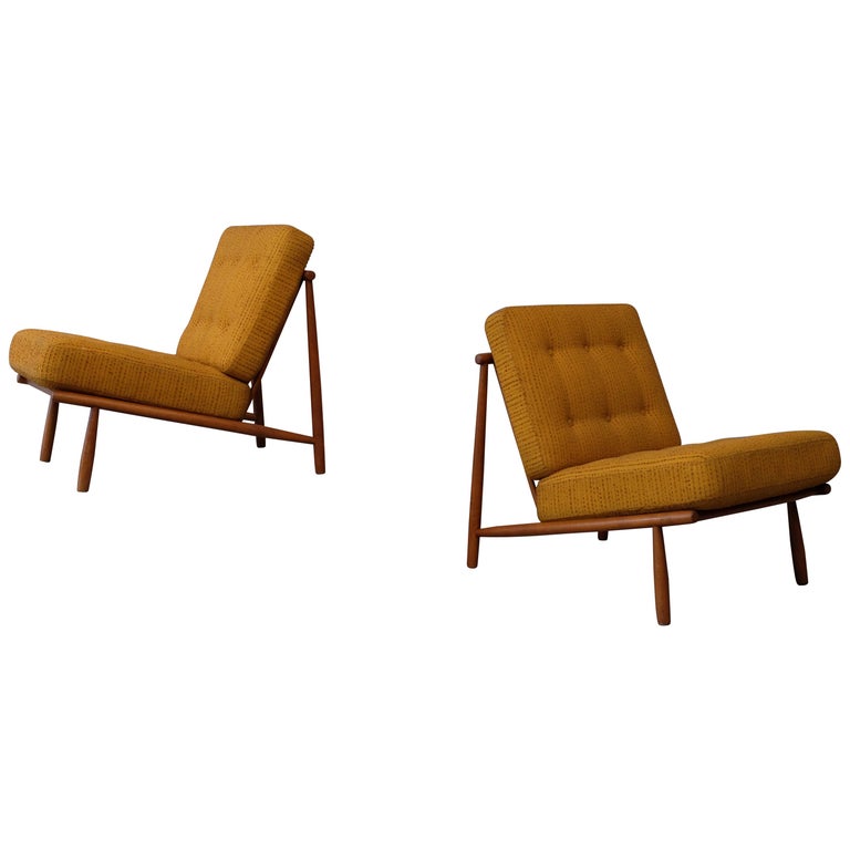 Alf Svensson Easy Chairs Model Domus by DUX, 1960s For Sale