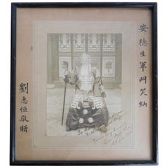 1922 Photograph of Chinese Chefoo Liu Dzu Hing Presented to USA Admiral Anderson