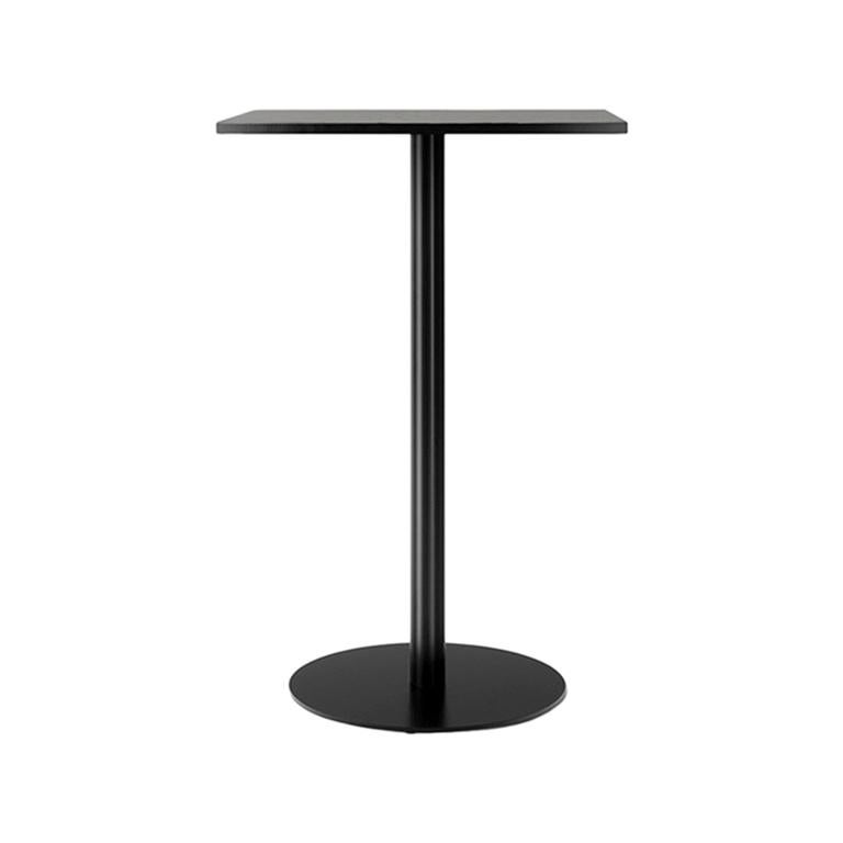 Harbour Column Bar Table, 24"x28" Table Top in Charcoal Linoleum For Sale