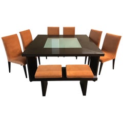 Creative Elegance Dining Table, Chairs and Bench Set