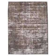 Used Distressed Hand Knotted Wool Rug
