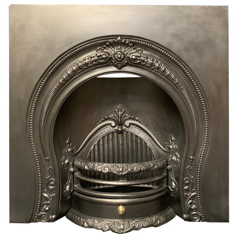 MidVictorian Style Horseshoe Arch Fireplace Insert at 1stDibs