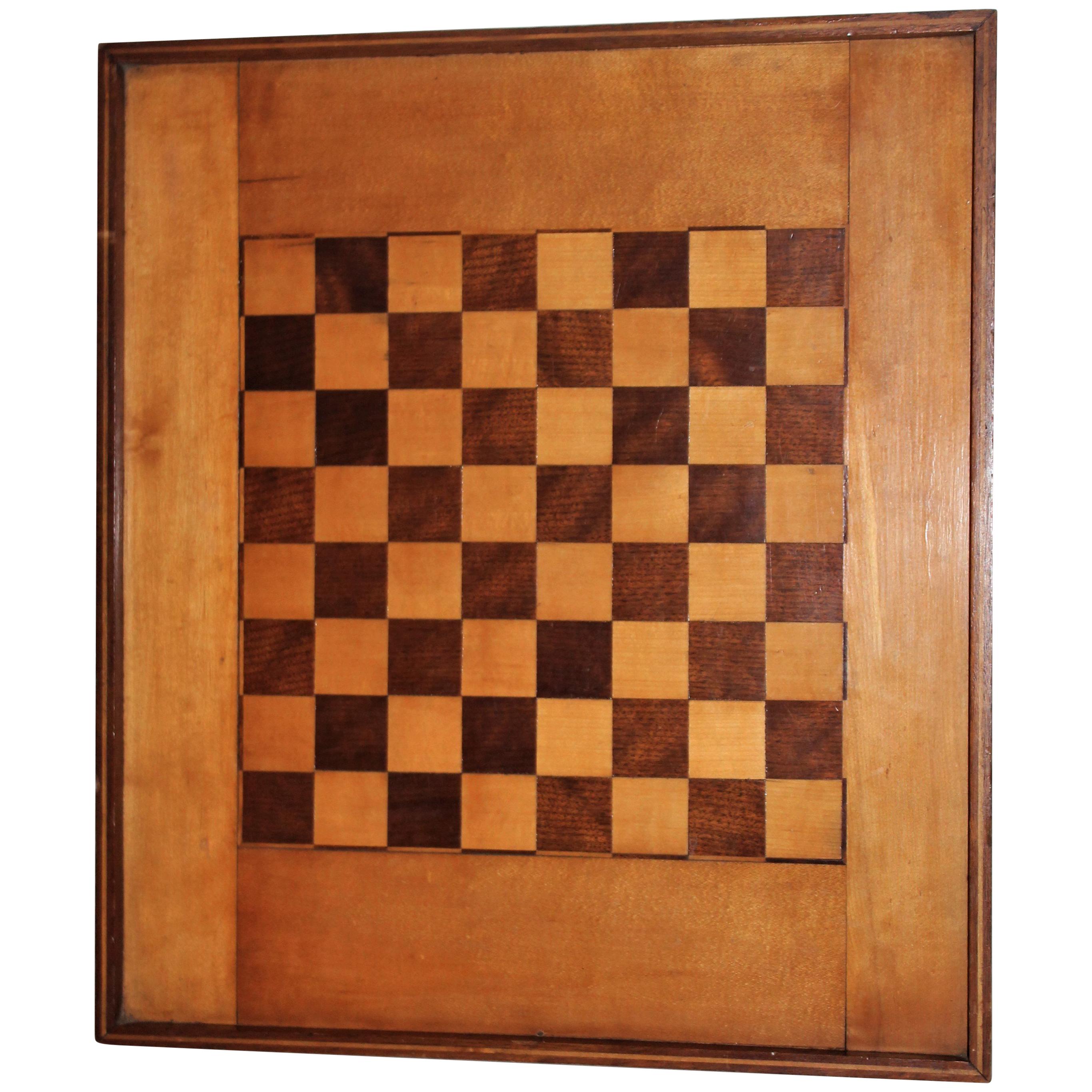 Planche de jeu incrustée, surdimensionnée, vers 1930