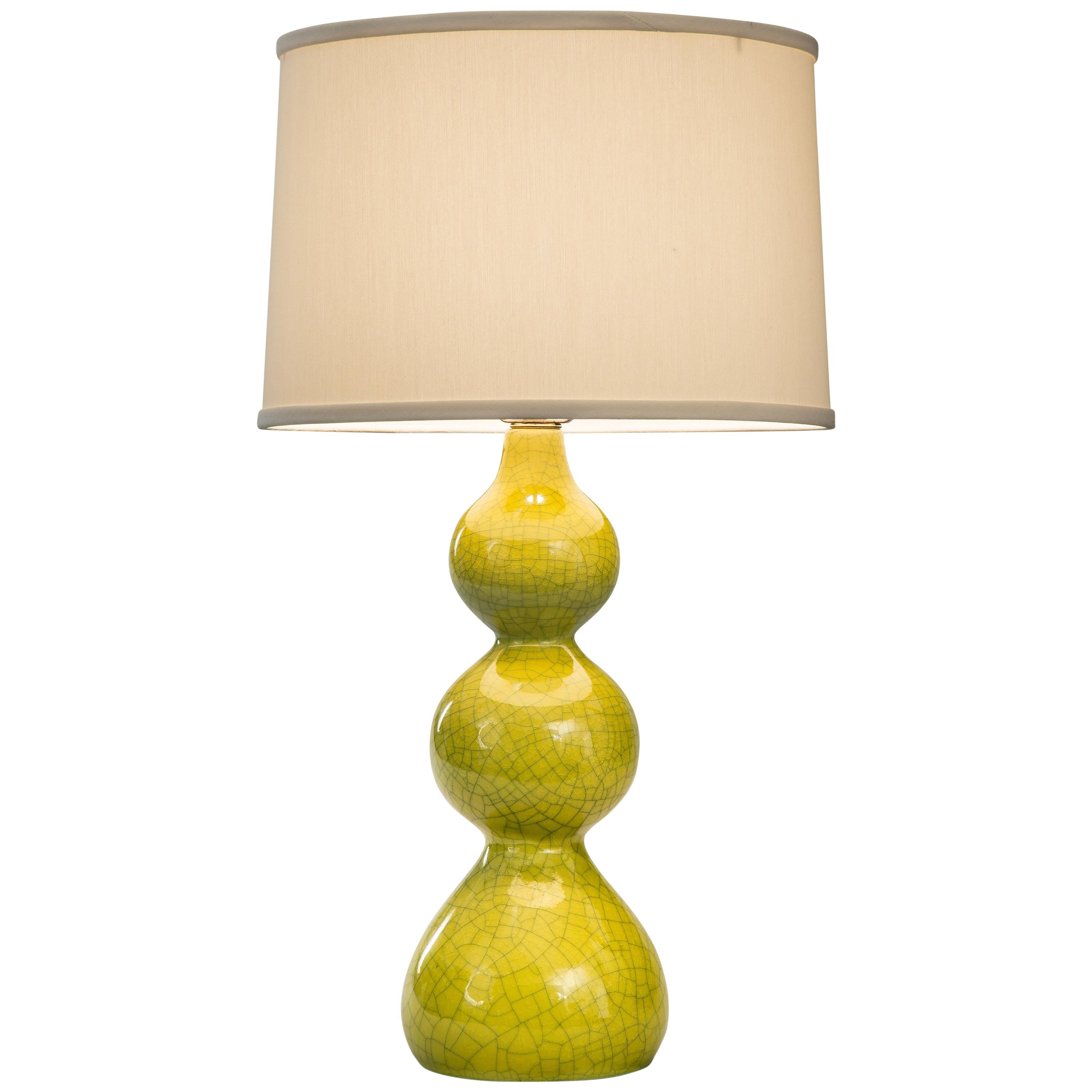Midcentury Triple Gourd Lamp at 1stDibs