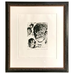 Louisa Chase “Baby Head” Signed Etching, 1997