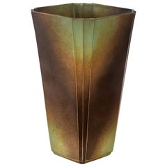 Swedish Art Deco Patinated Bronze Vase