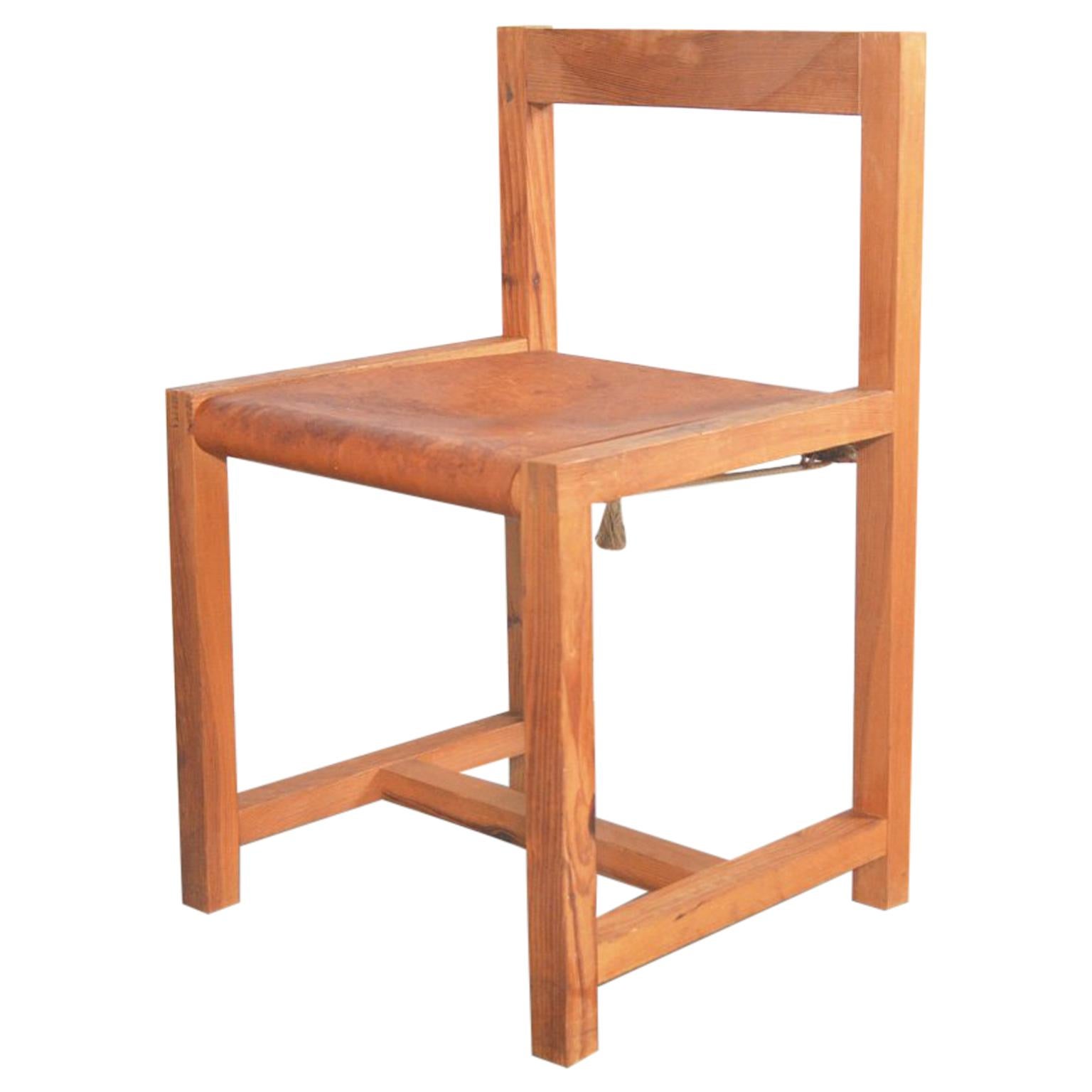 Ate Van Apeldoorn Pinewood Chair for Houtwerk Hattem