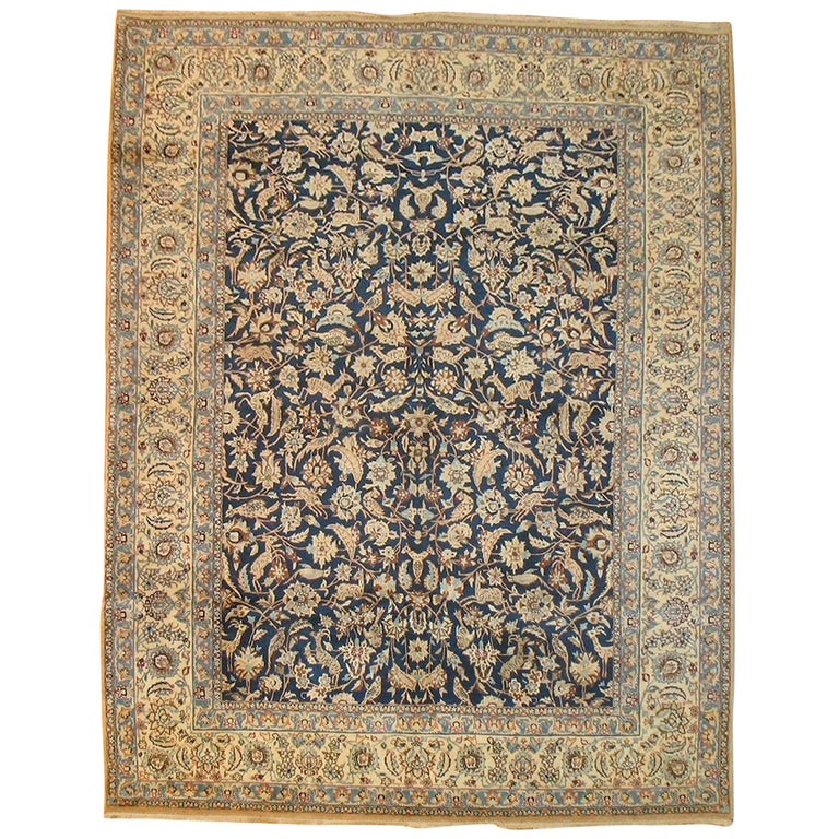 Persian Pictorial Nain Rug For Sale at 1stDibs