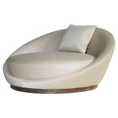 Retro Milo Baughman Satellite Chaise Lounge