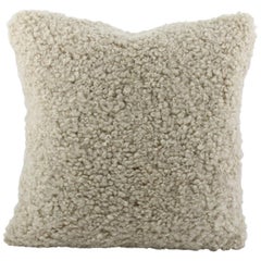 Almohada Boucle - Piel de oveja Shearling 16x16  40x40cm