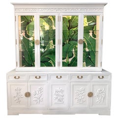 Vintage Asian Chinoiserie China Cabinet by Ricardo Lynn