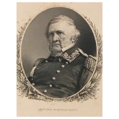 Proof of an American Bank Note General Winfield Scott, No. 161, circa 1870