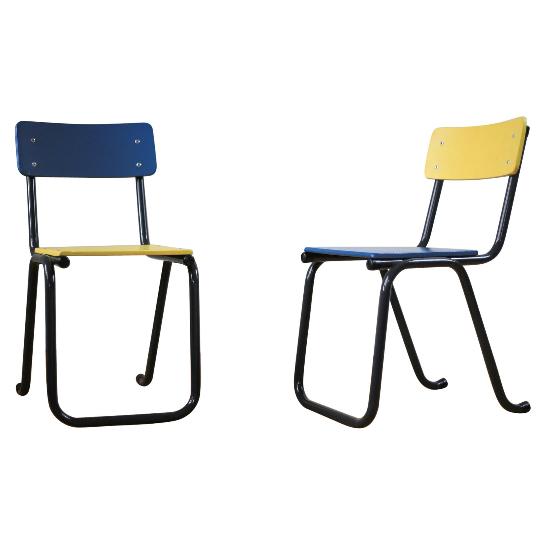 Refurbished Midcentury Nursery School Chairs For Sale