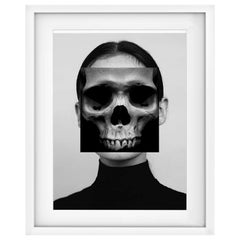 Skull Woman Portrait Naro Pinosa, "Untitled" Digital Collage, Spain, 2019