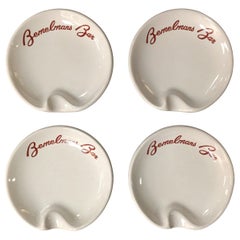 Set of Four Bemelman's Bar Ashtrays