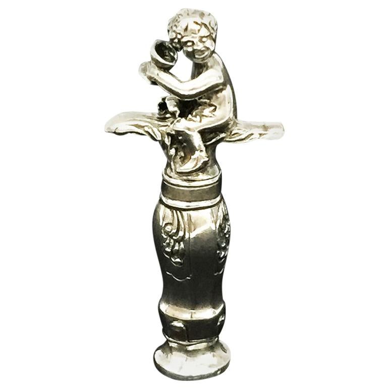 Dutch Silver Cupid corkscrew, A. Begeer, Amsterdam, 1917