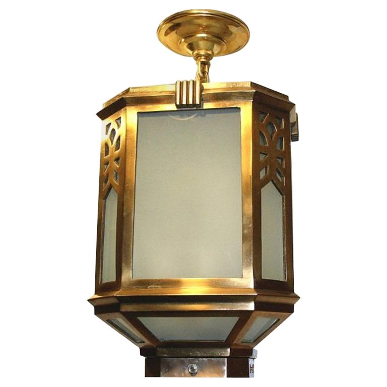 Set of Square Neoclassic Bronze Lanterns, Sold Individually