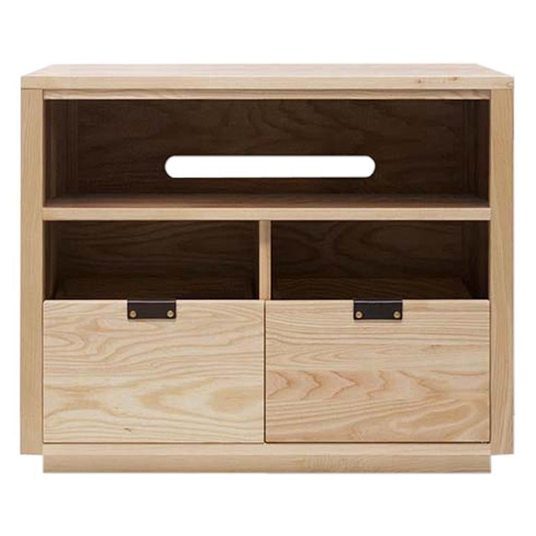 Dovetail Vinyl Storage Cabinet 2 x 1.5 with Equipment Shelf For Sale