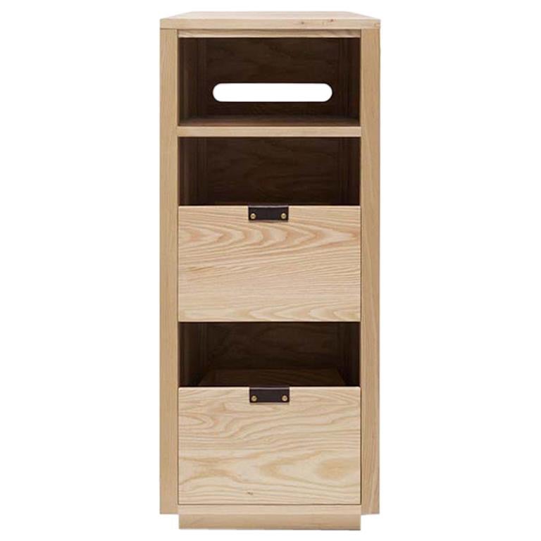 Dovetail Vinyl Storage Cabinet 1 x 2.5 with Equipment Shelf For Sale