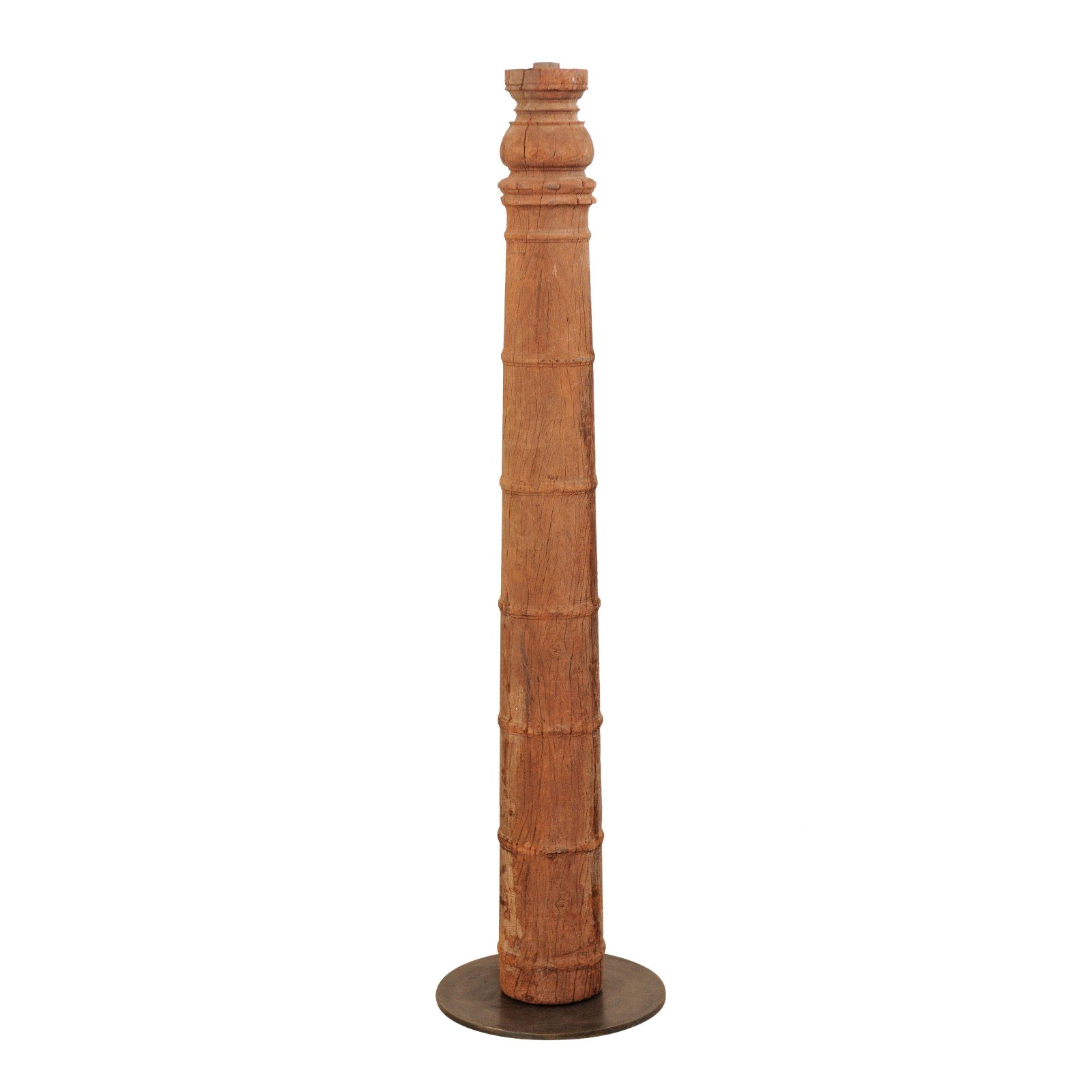 Pair of Tall Decorative Wood Columns For Sale at 1stDibs