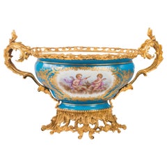 Sevres Style Porcelain Jardinerie, 19th Century