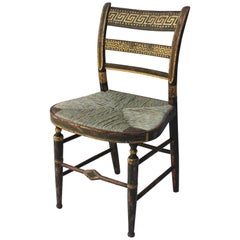 19th Century Gilt and Painted Side Chair