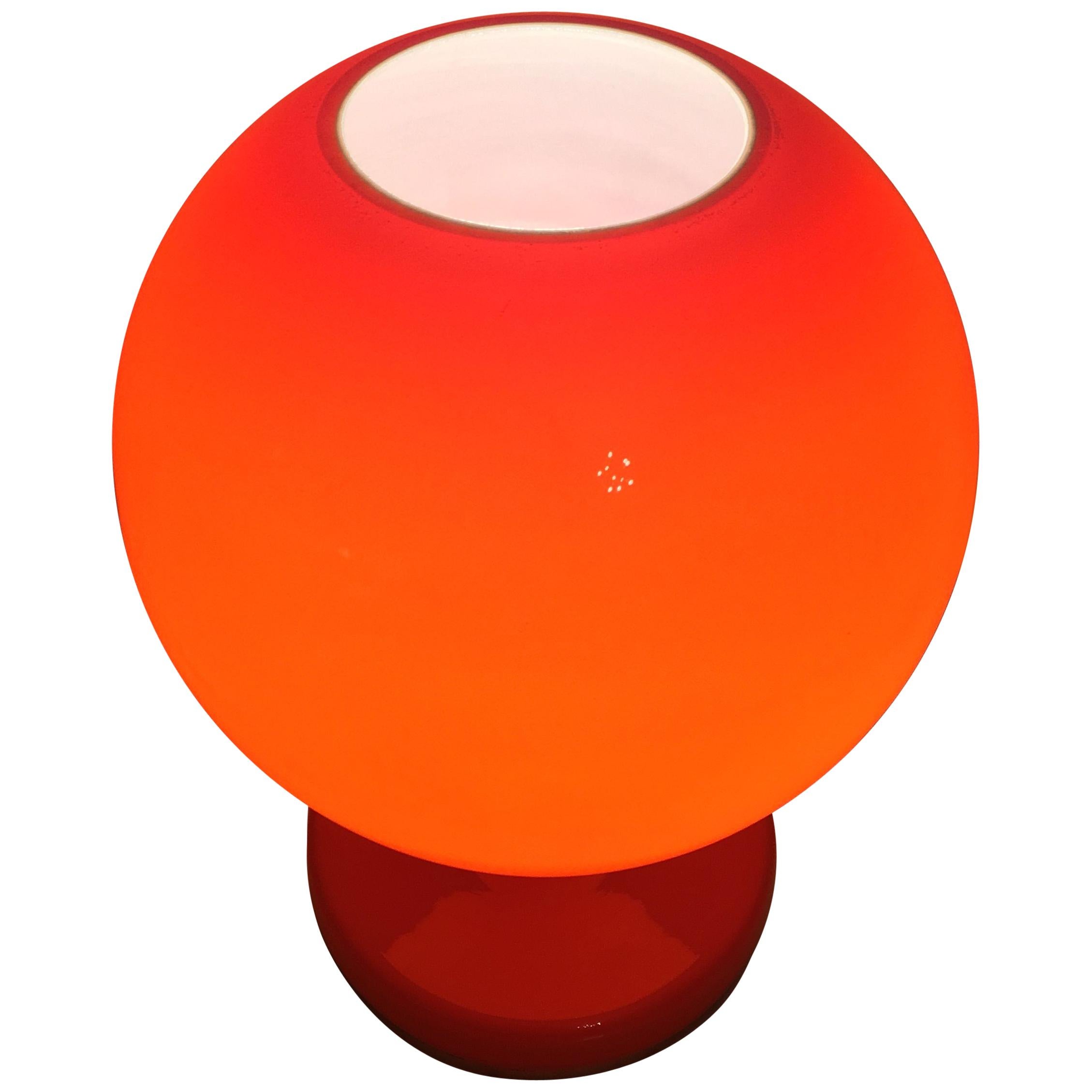 Red Glass Table Lamp by Stepan Tabera, 1960s For Sale