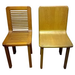Pair of Chairs Architect Angiolo Mazzoni
