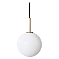 TR Bulb, Pendant Lamp, Brushed Brass, Shiny Opal