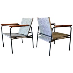 Pair of Used Patio Chairs, circa 1970