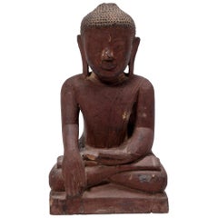 17th Century Burmese Seated Shan Buddha