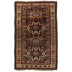 Tapis ancien Lesghi Star du CIRCA, vers 1880