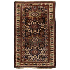 Antique Caucasian Lesghi Star Rug, circa 1880