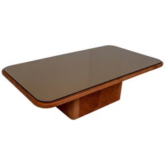 Patinated Cognac Leather "DS-47" Rectangular Coffee Table De Sede, Switzerland