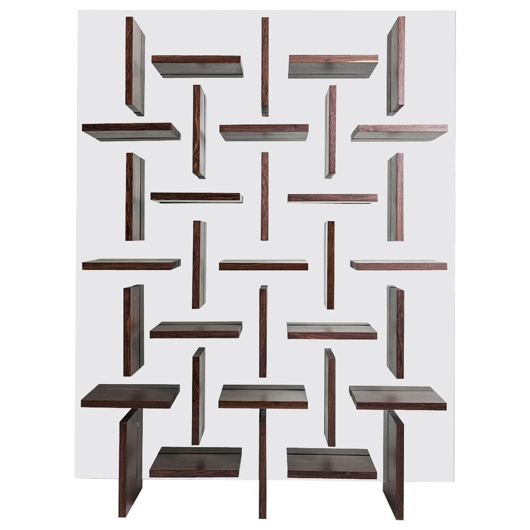 Estantería de cristal "Cruz" de Alva Design, diseño brasileño contemporáneo en venta