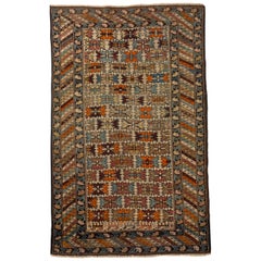 Vintage Shirvan Caucasian Rug, circa 1900 3'6 x 5'7