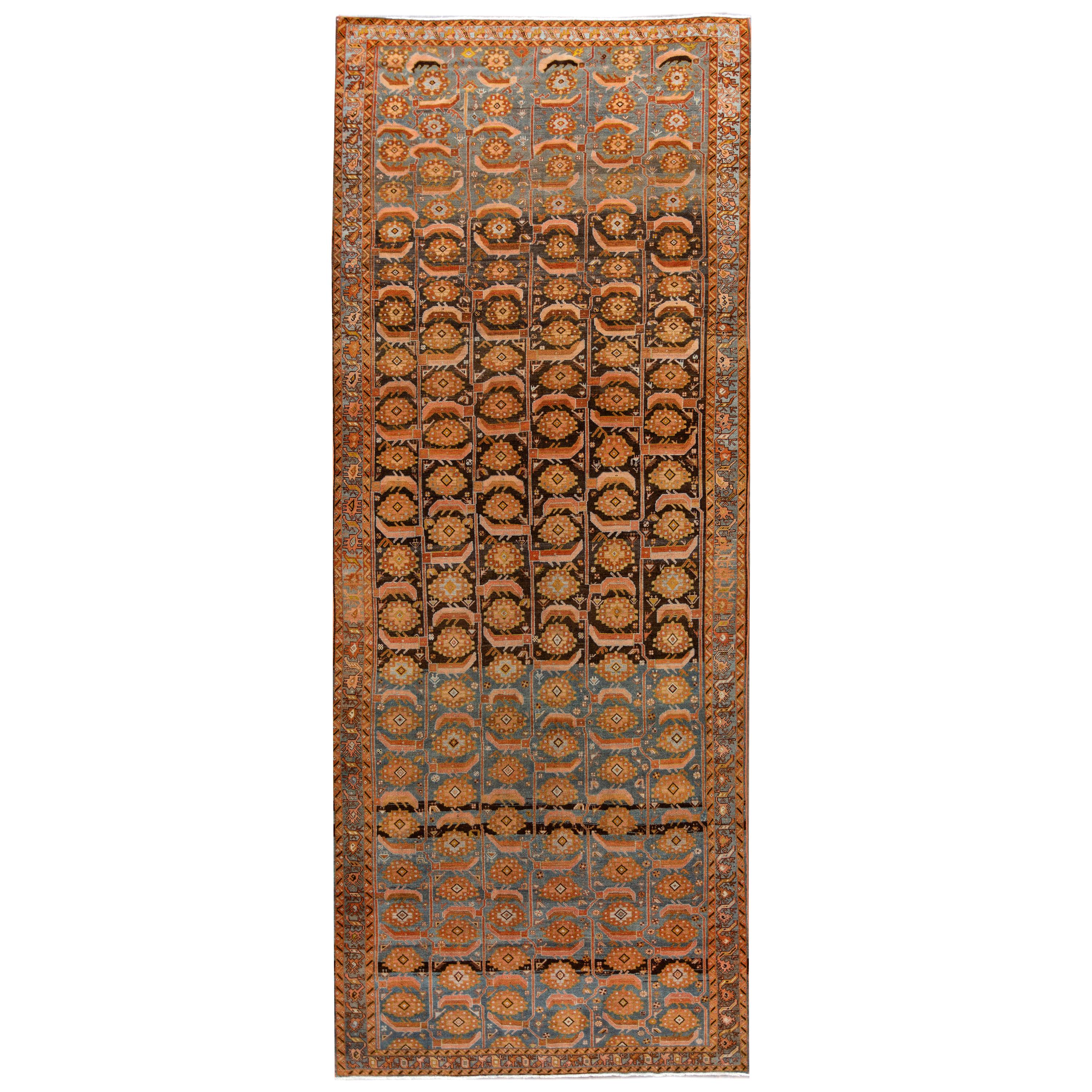 Antique Malayer Runner Rug, Hand Knotted Wool