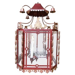 Vintage Chinoiserie Lantern Pendant
