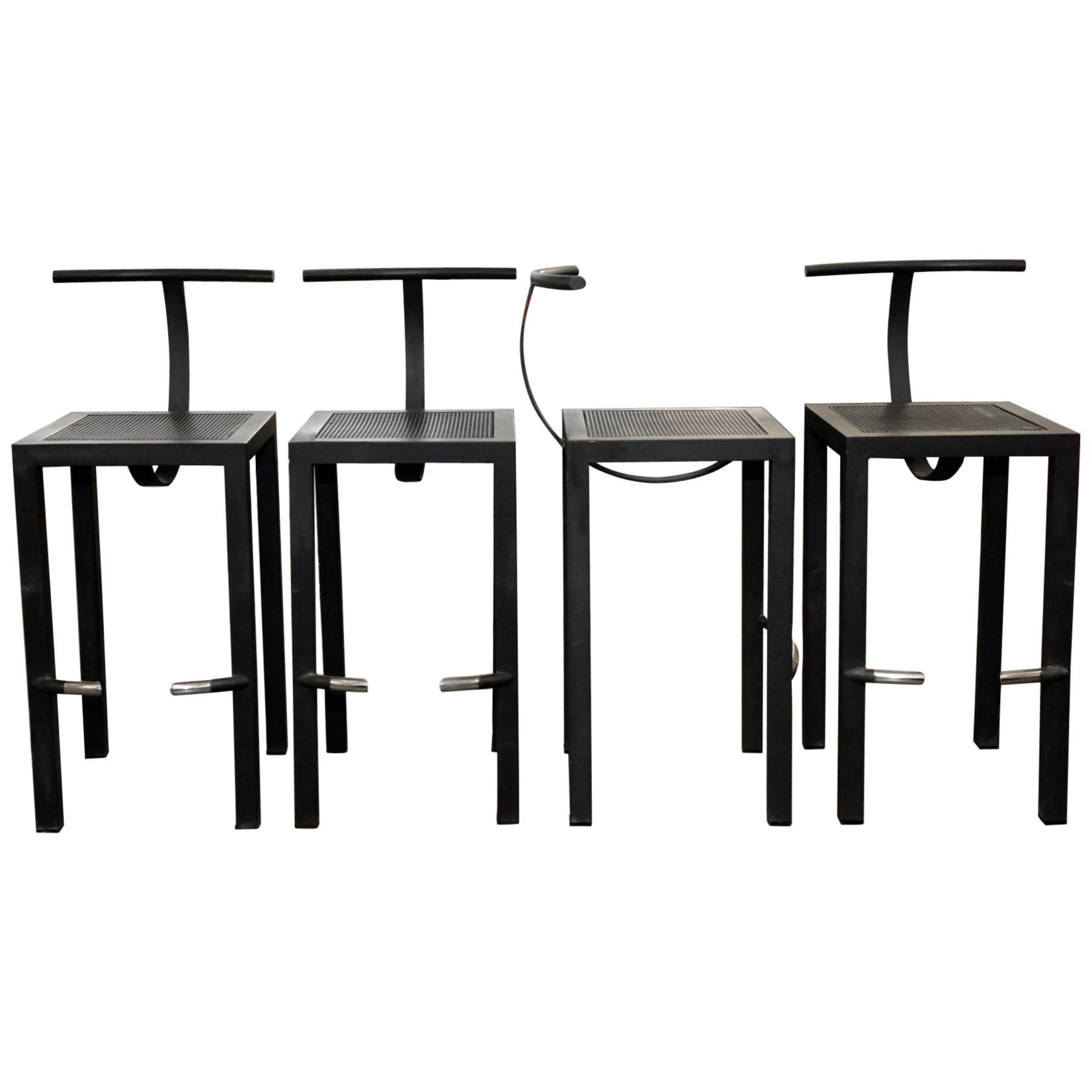 4 Philippe Starck Sarapis Bar Stools for Aleph Ubik