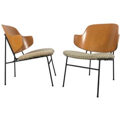 Ib Kofod-Larsen Pair of Penguin Easy Chairs, Denmark