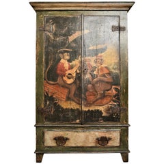 Antique Hand Painted Cupboard