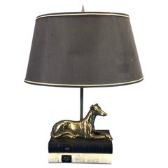 Brass Greyhound Table Lamp by Thomas Blakemore