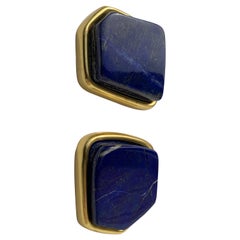 Pair of Large Lapis Lazuli Decorative Paperweights