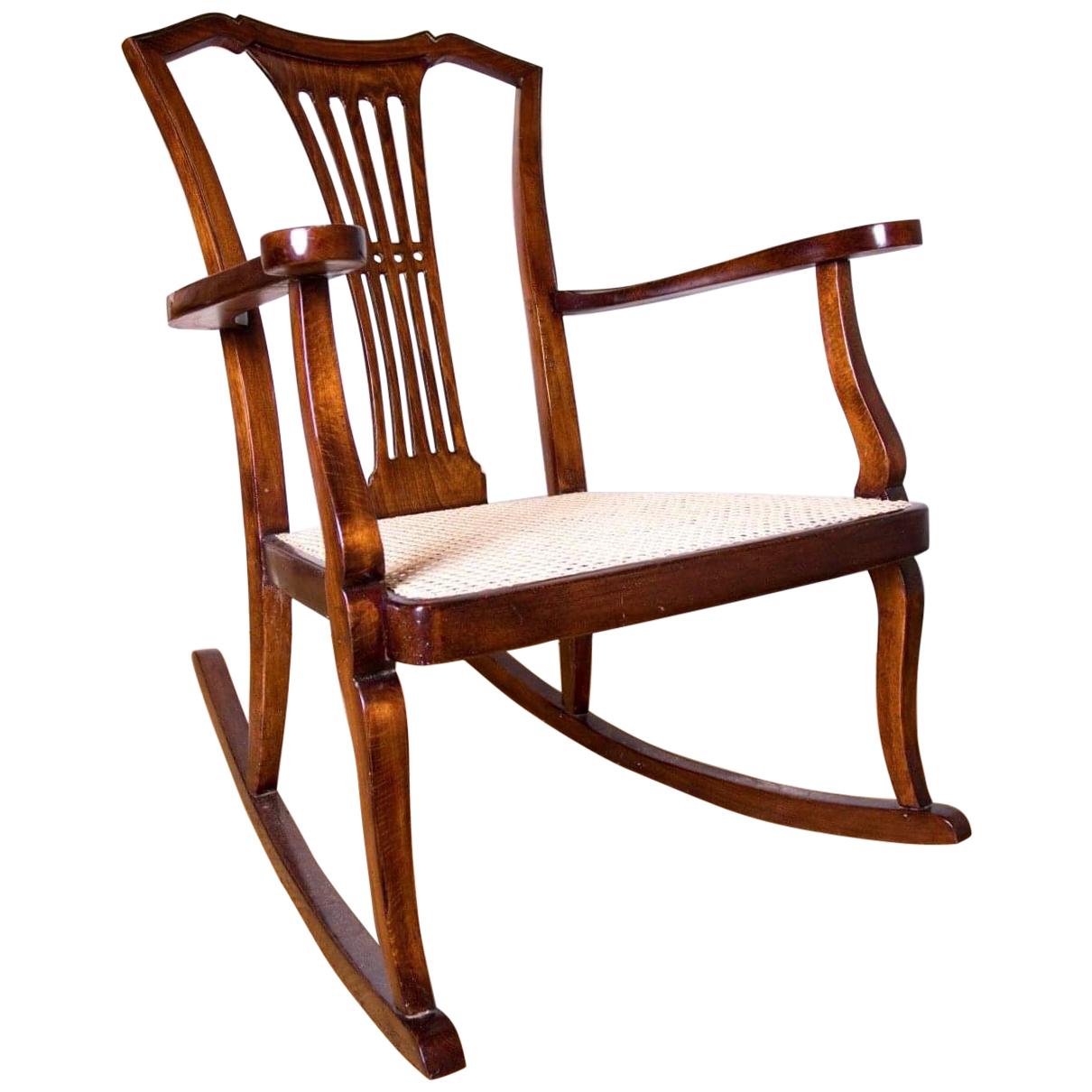Thonet Vienna Rocking Chair, Art Nouveau For Sale