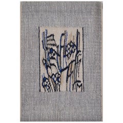 Abstract Handwoven Wall Tapestry by the Danish Artist Mette Birckner