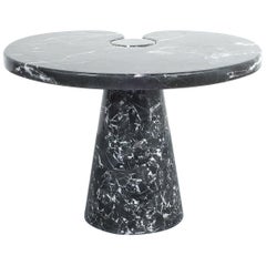 Set of Angelo Mangiarotti Side Table Eros Black Marquina Marble, Italy