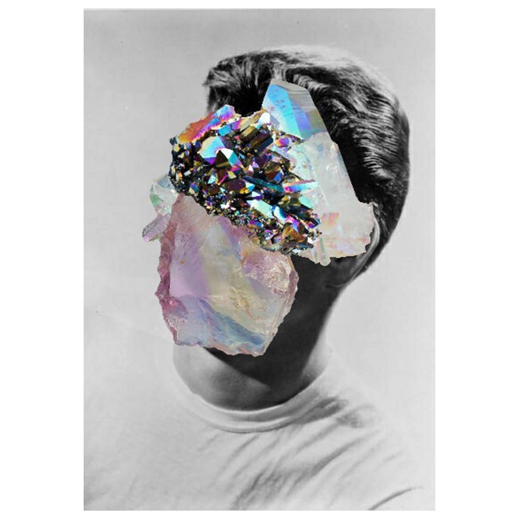 Crystal Man Portrait Naropinosa. "Untitled" Digital Collage, Spain, 2019